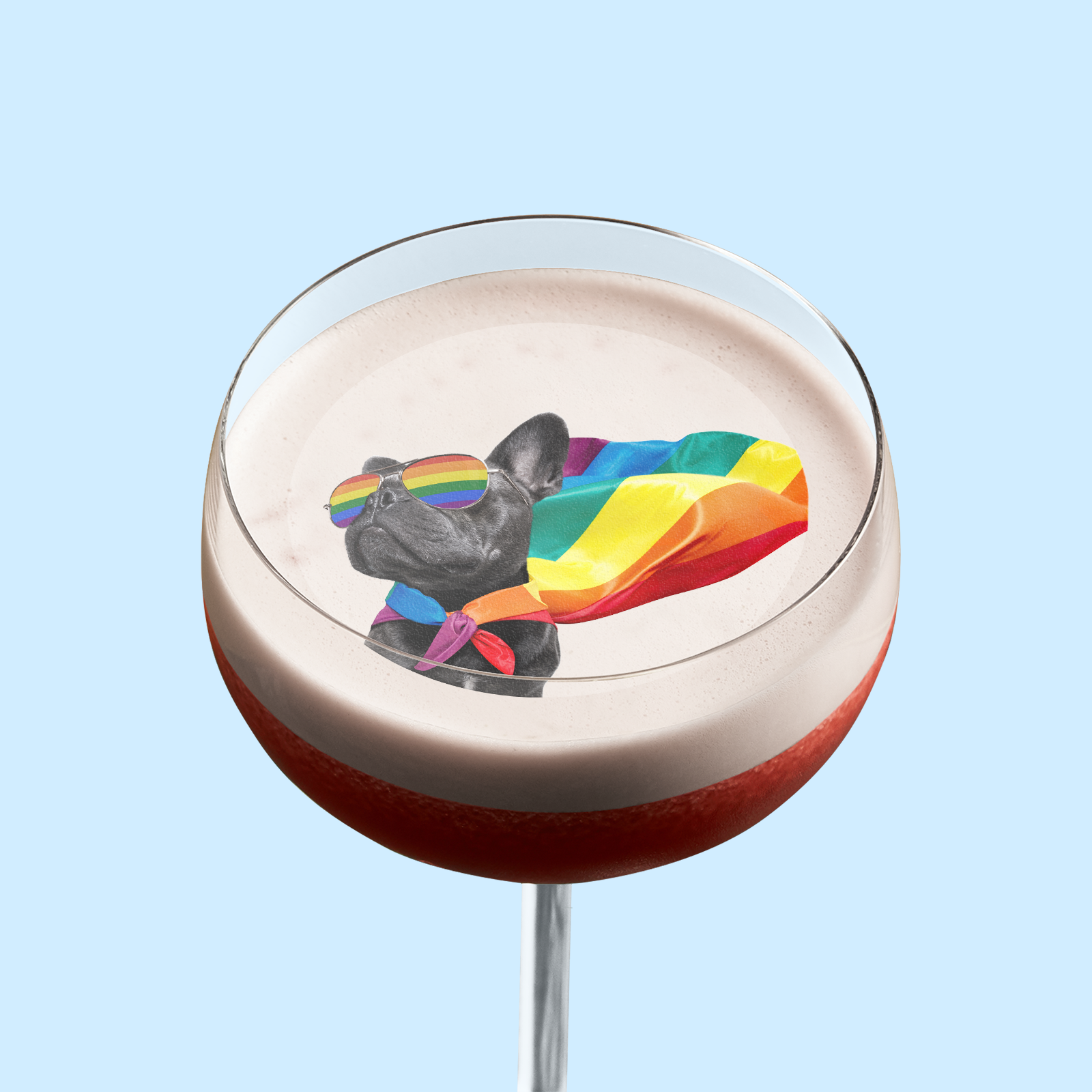 Pride Dog Cocktail Topper