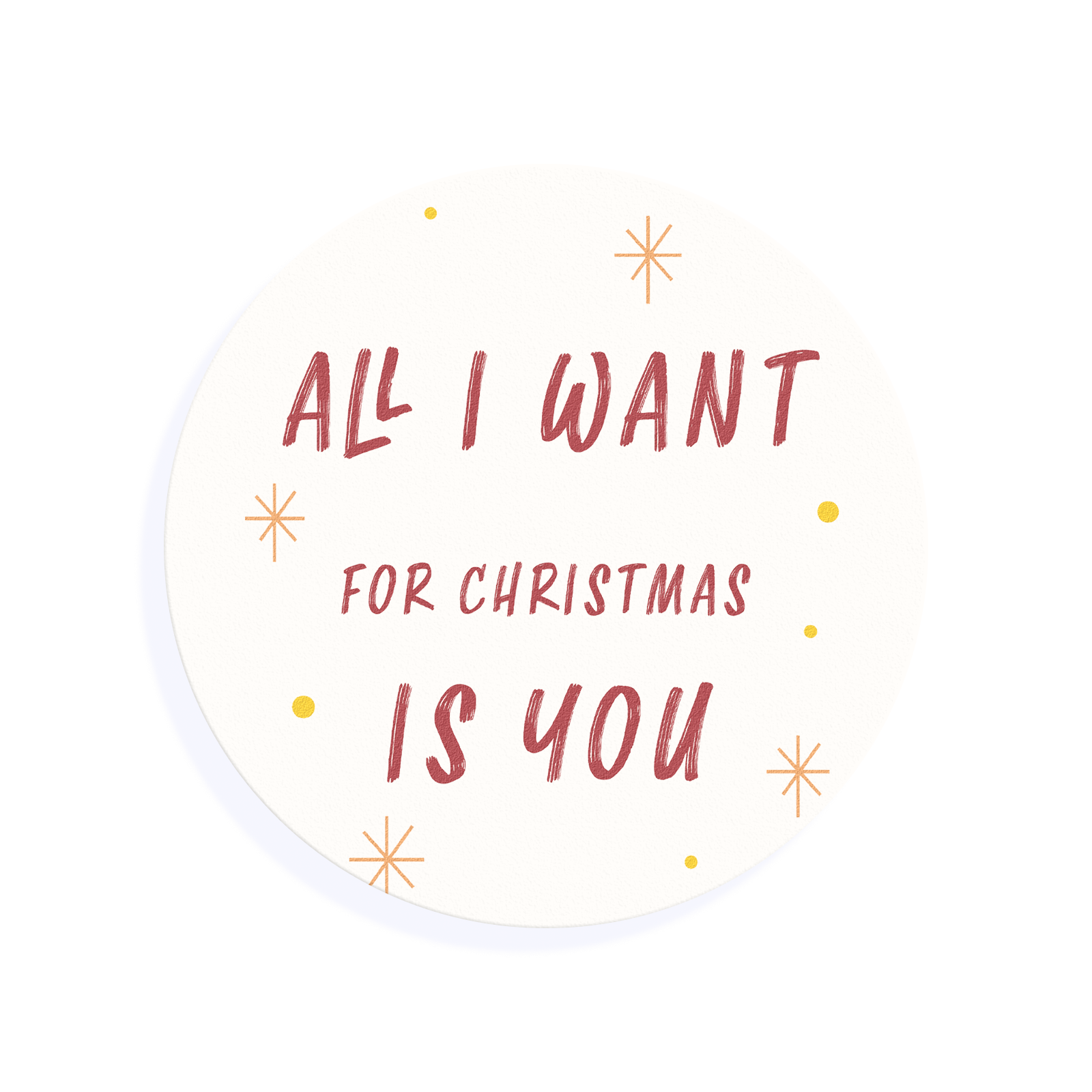 Copy of 'All I want' Christmas Cocktail Topper