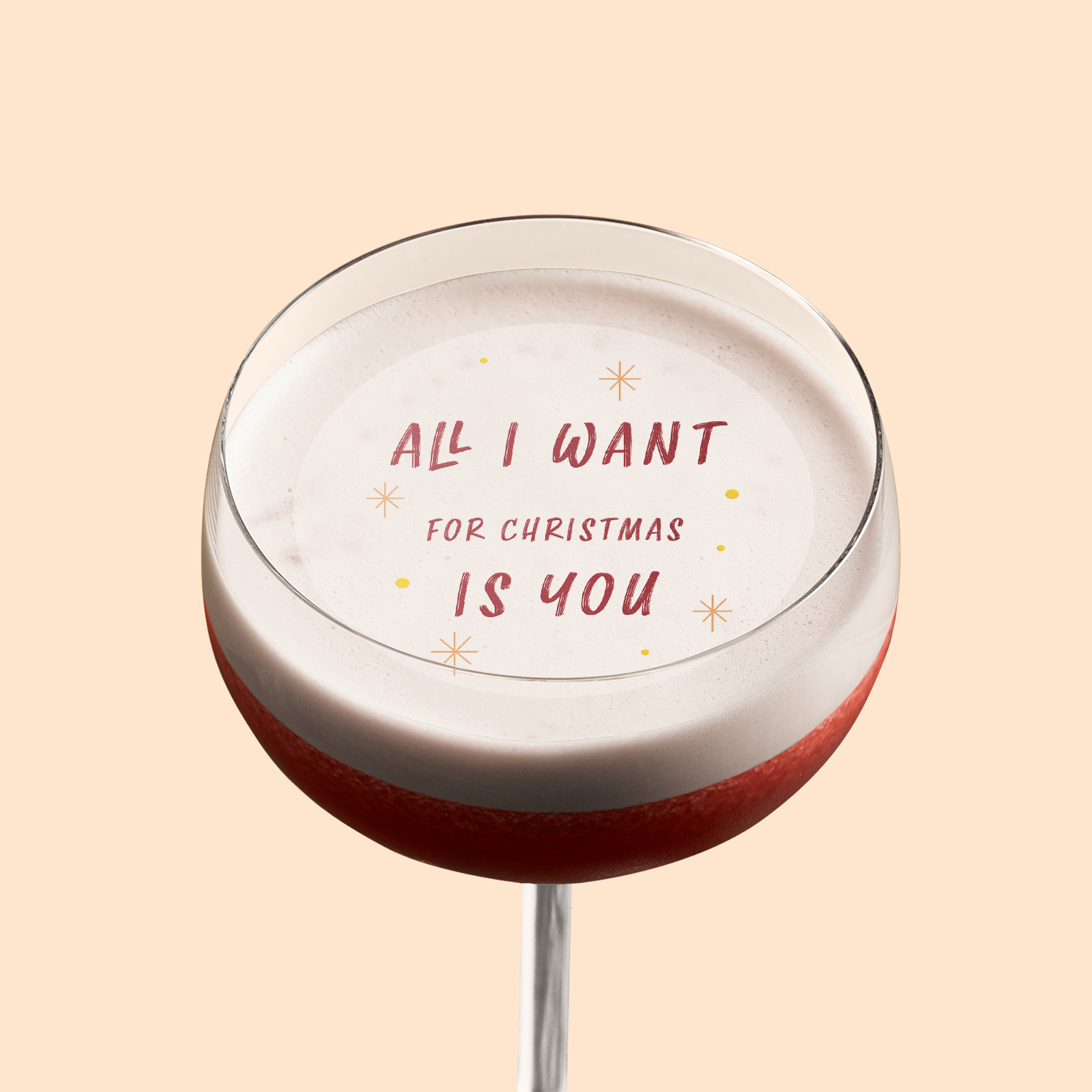 'All I want' Christmas Drink Topper