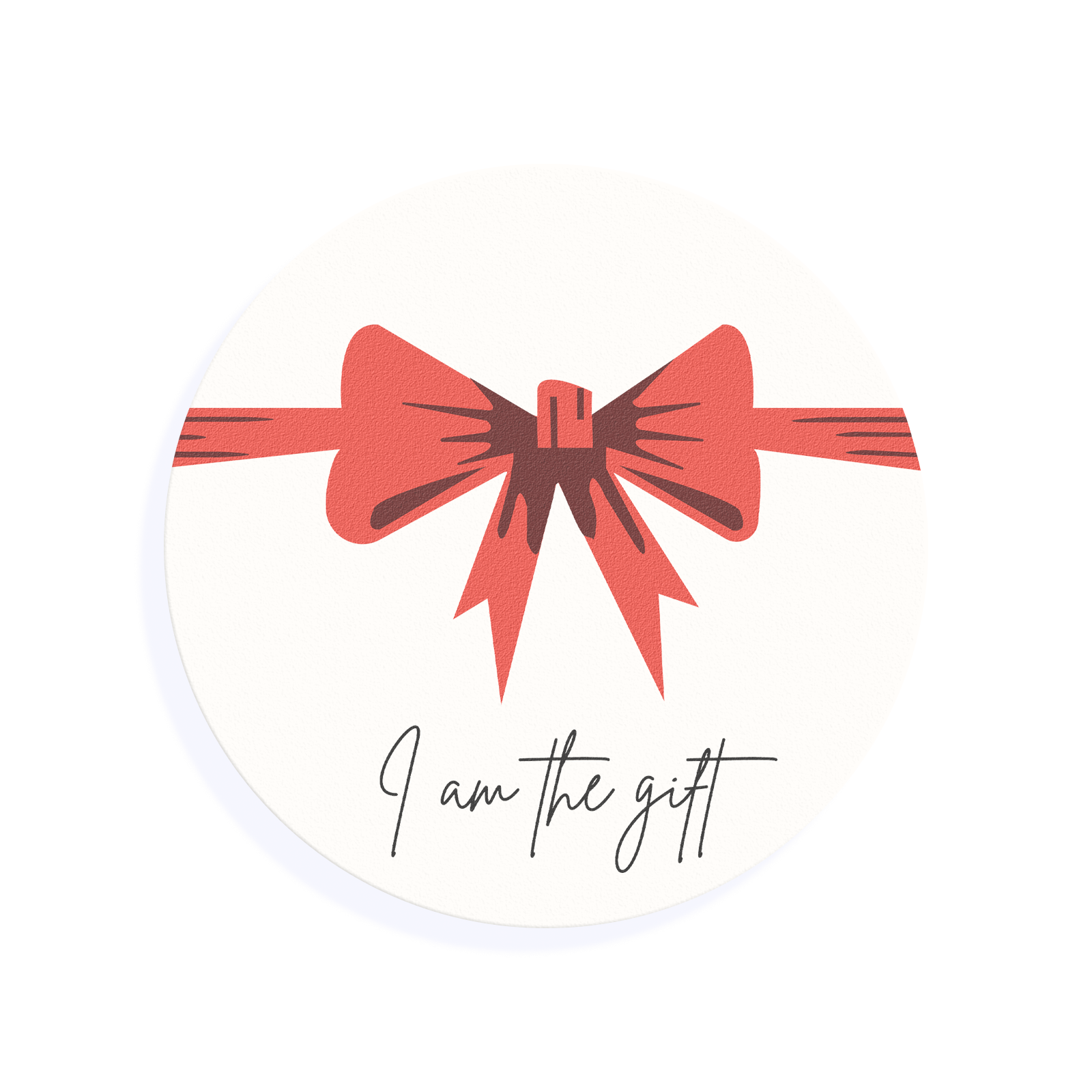 'I am the gift' Christmas Cocktail Topper