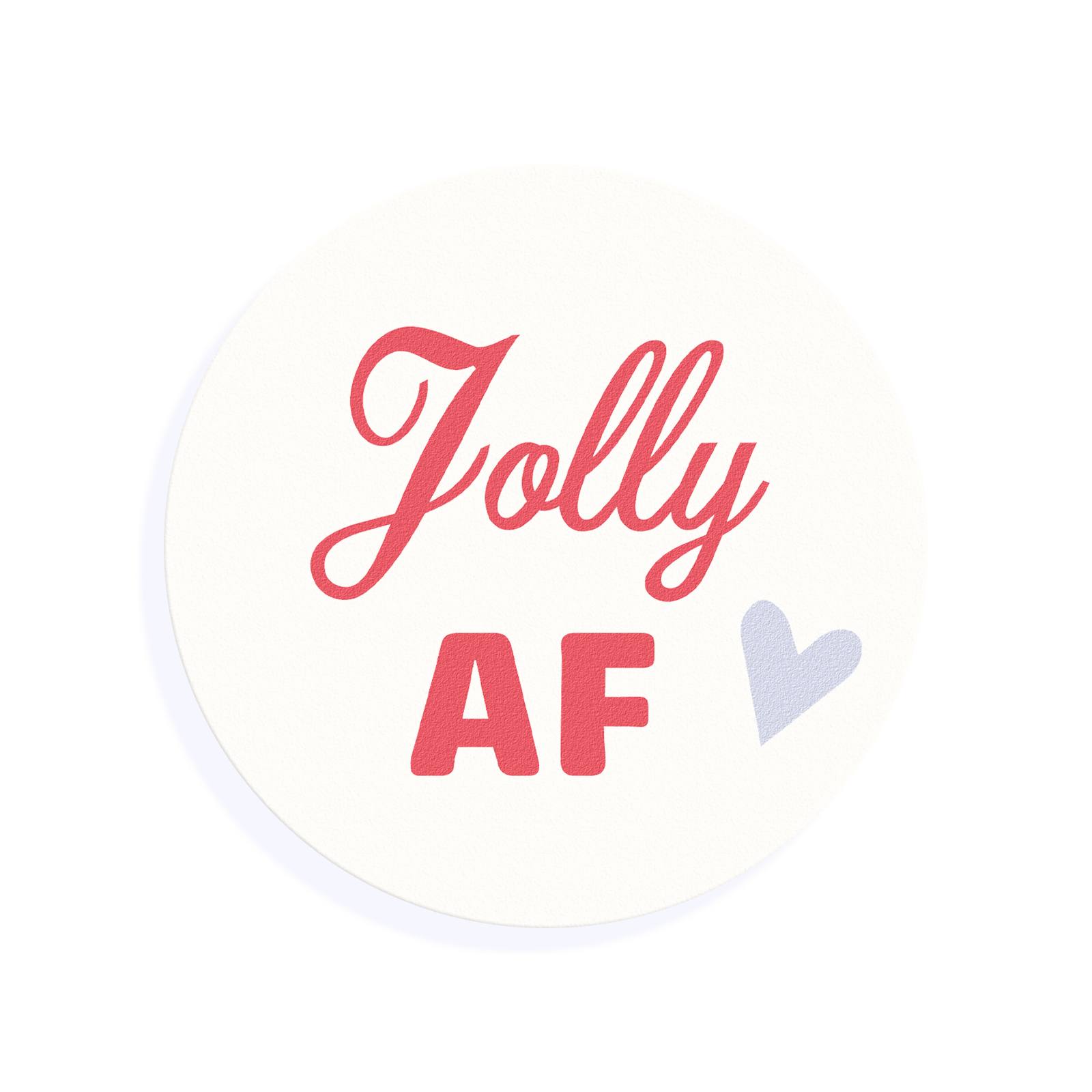 'Jolly AF' Christmas Drink Toppers