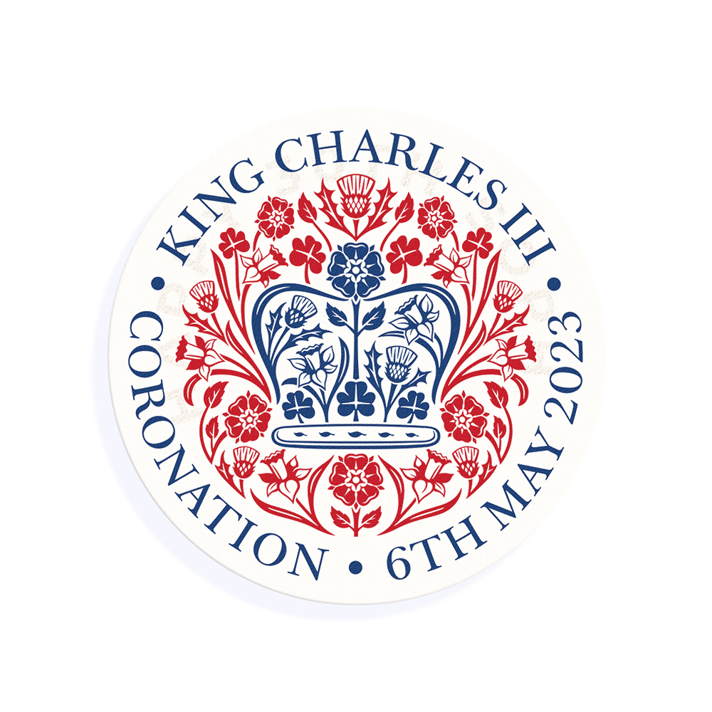 King Charles Coronation Crest Drink Topper