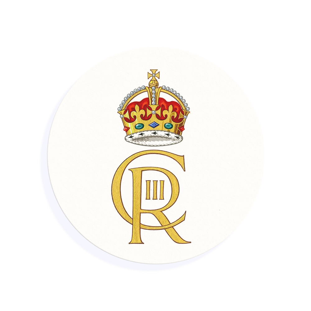 King Charles Coronation Crest Drink Topper
