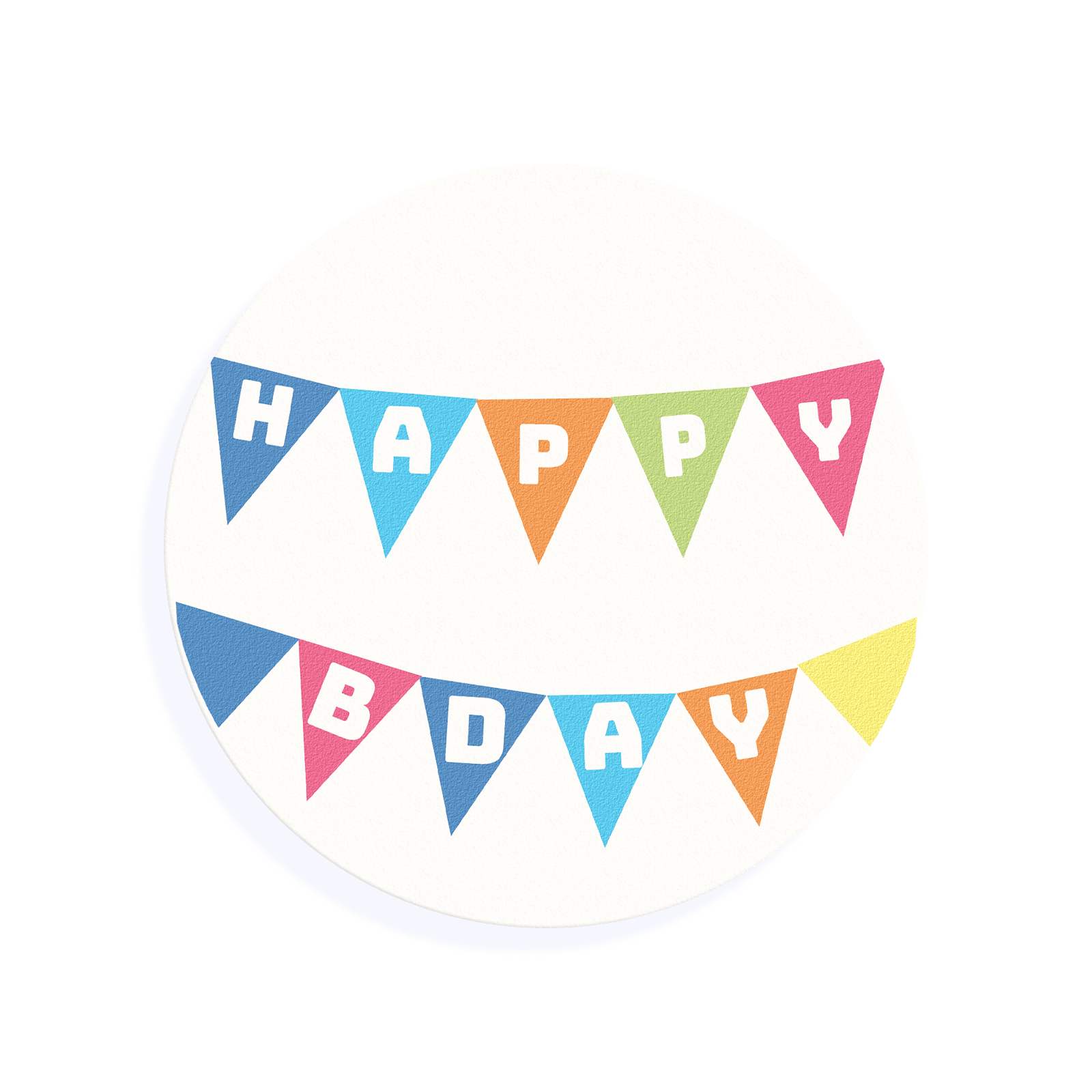 Edible Cocktail Toppers Birthday Happy Bday Drink Topper