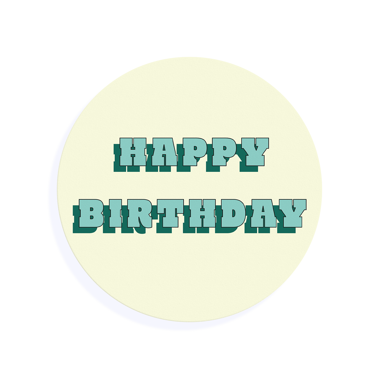 Edible Cocktail Toppers Birthday Happy Birthday Drink Topper