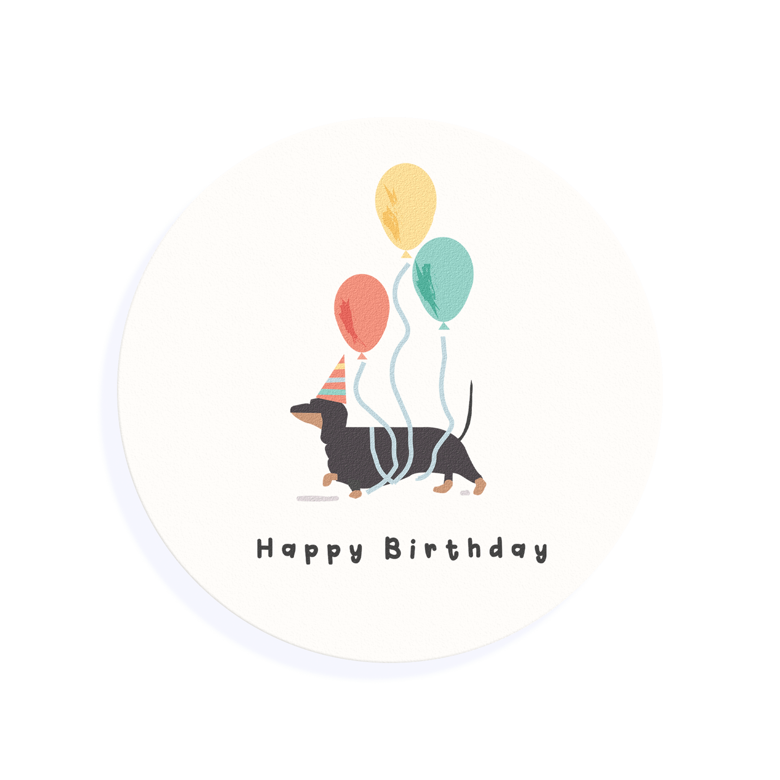 Edible Cocktail Toppers Birthday Happy Birthday Sausage Dog Drink Topper