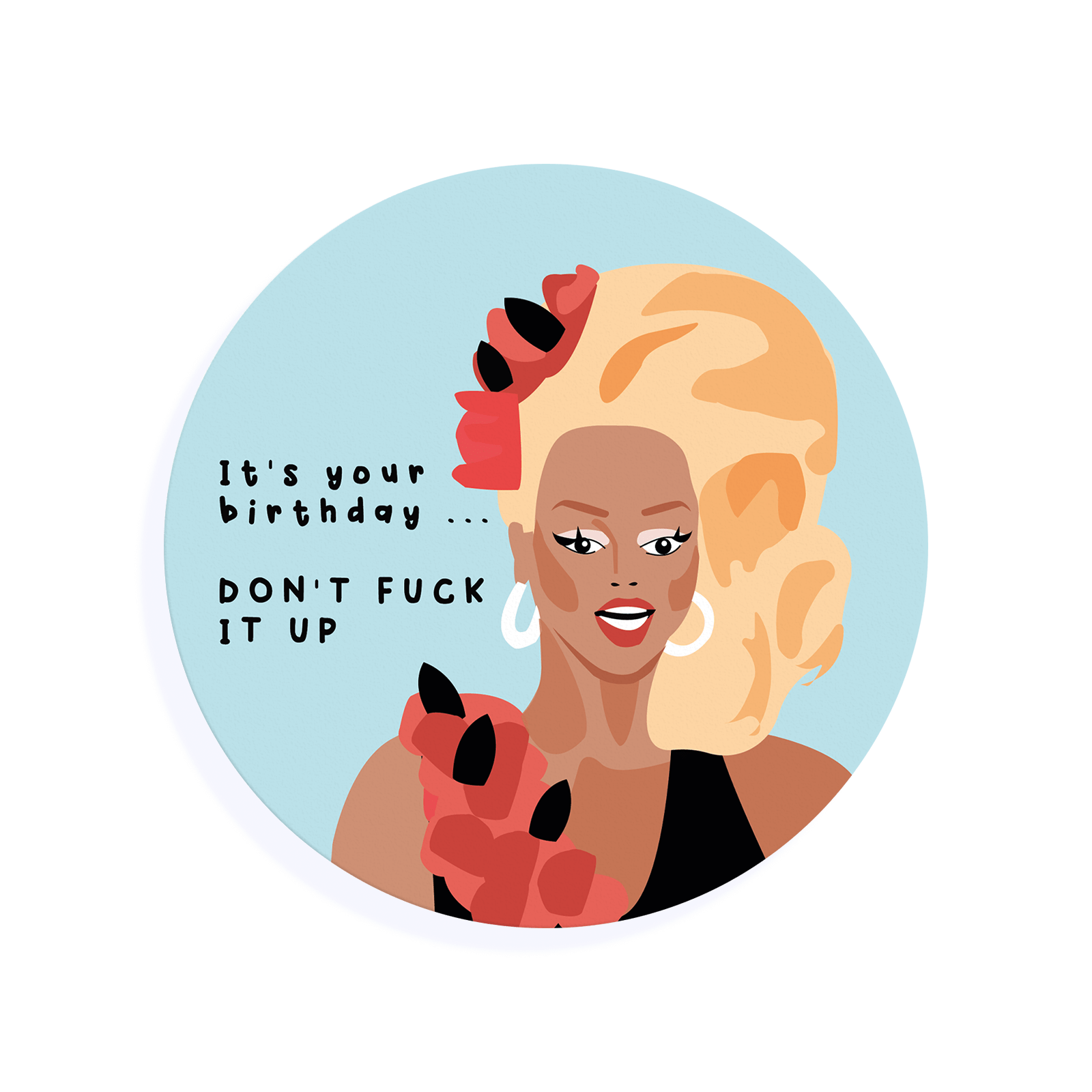 Edible Cocktail Toppers Birthday Rupaul Birthday Drink Topper