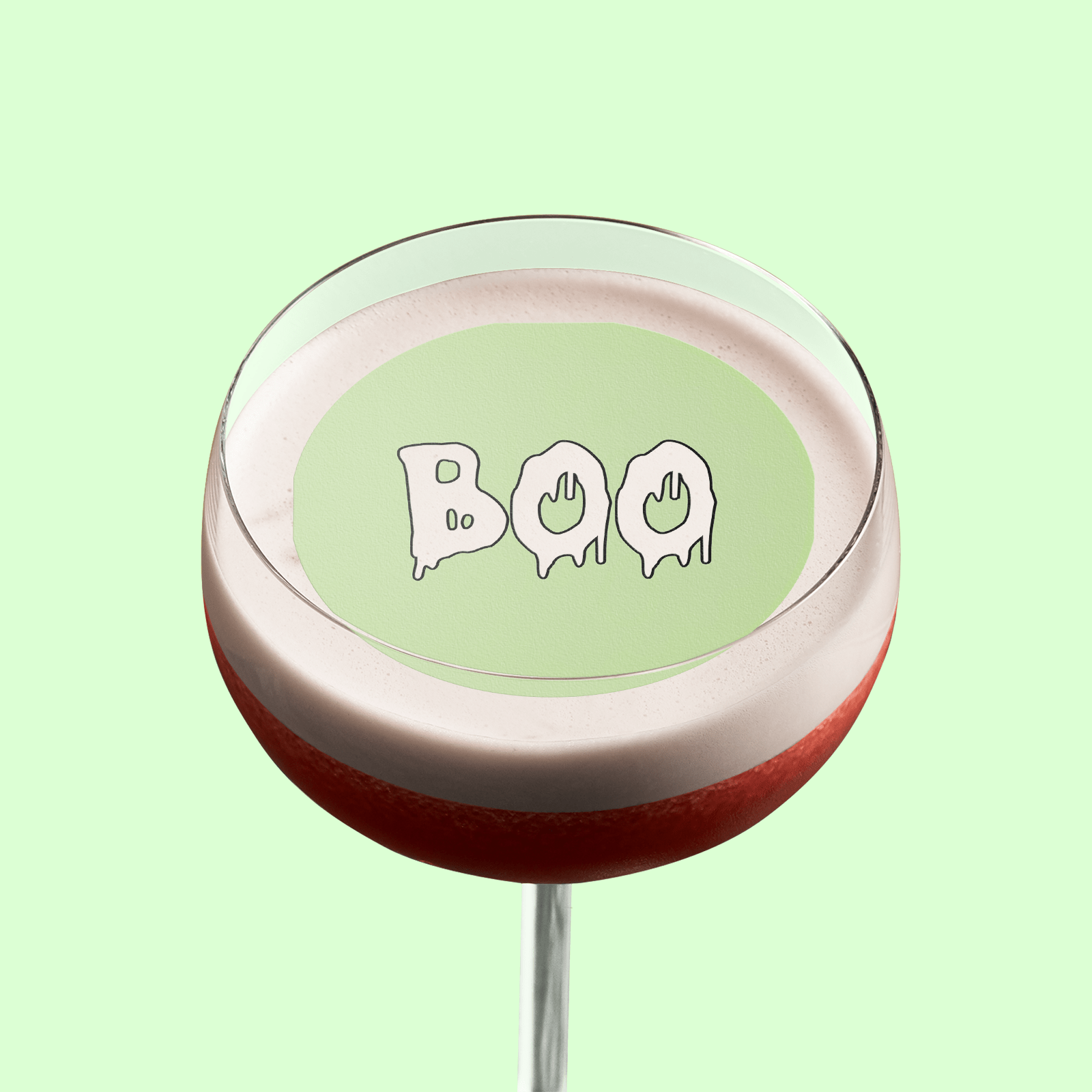 Edible Cocktail Toppers Halloween ‘Boo’ Halloween Cocktail Topper