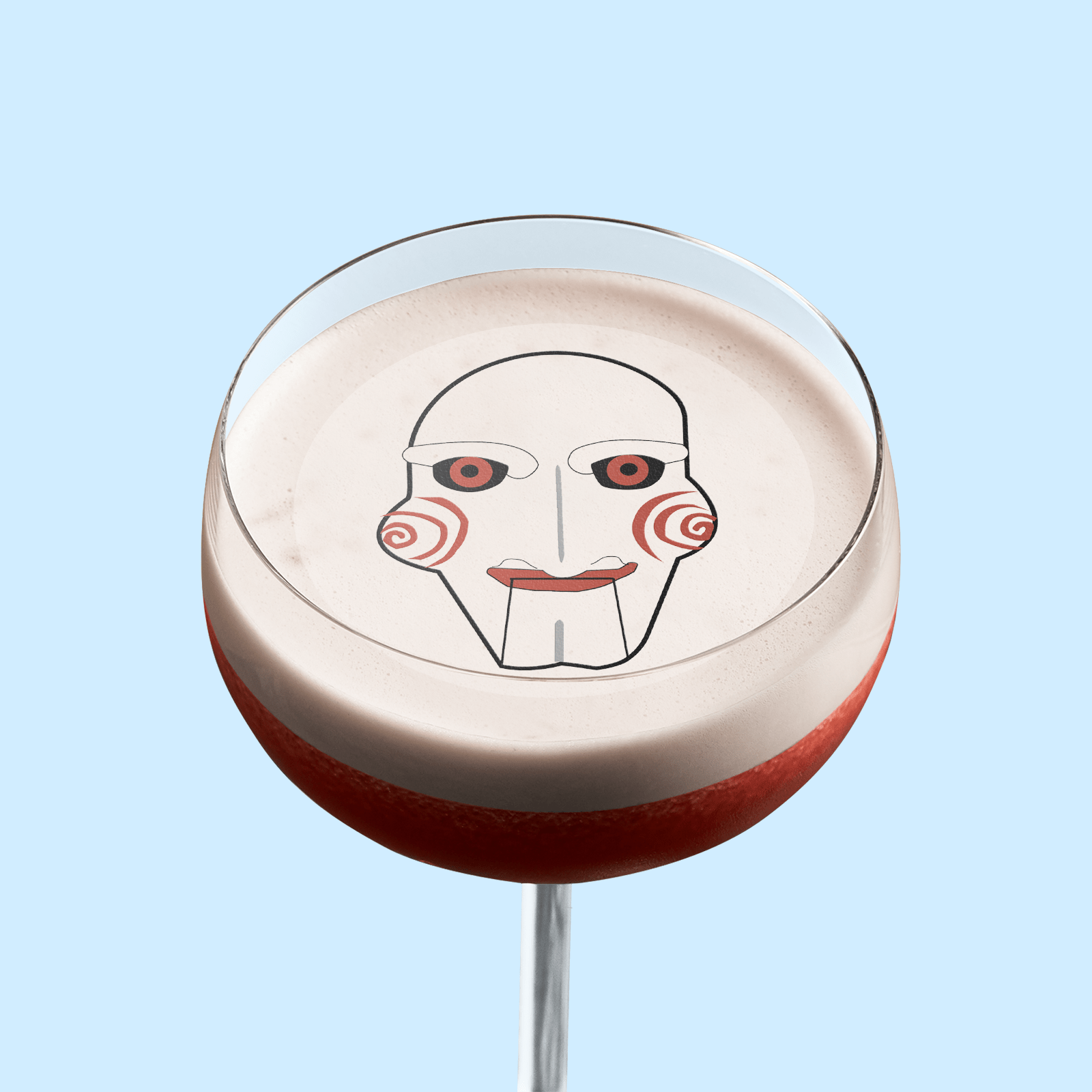 Edible Cocktail Toppers Halloween Saw Mask Halloween Cocktail Topper