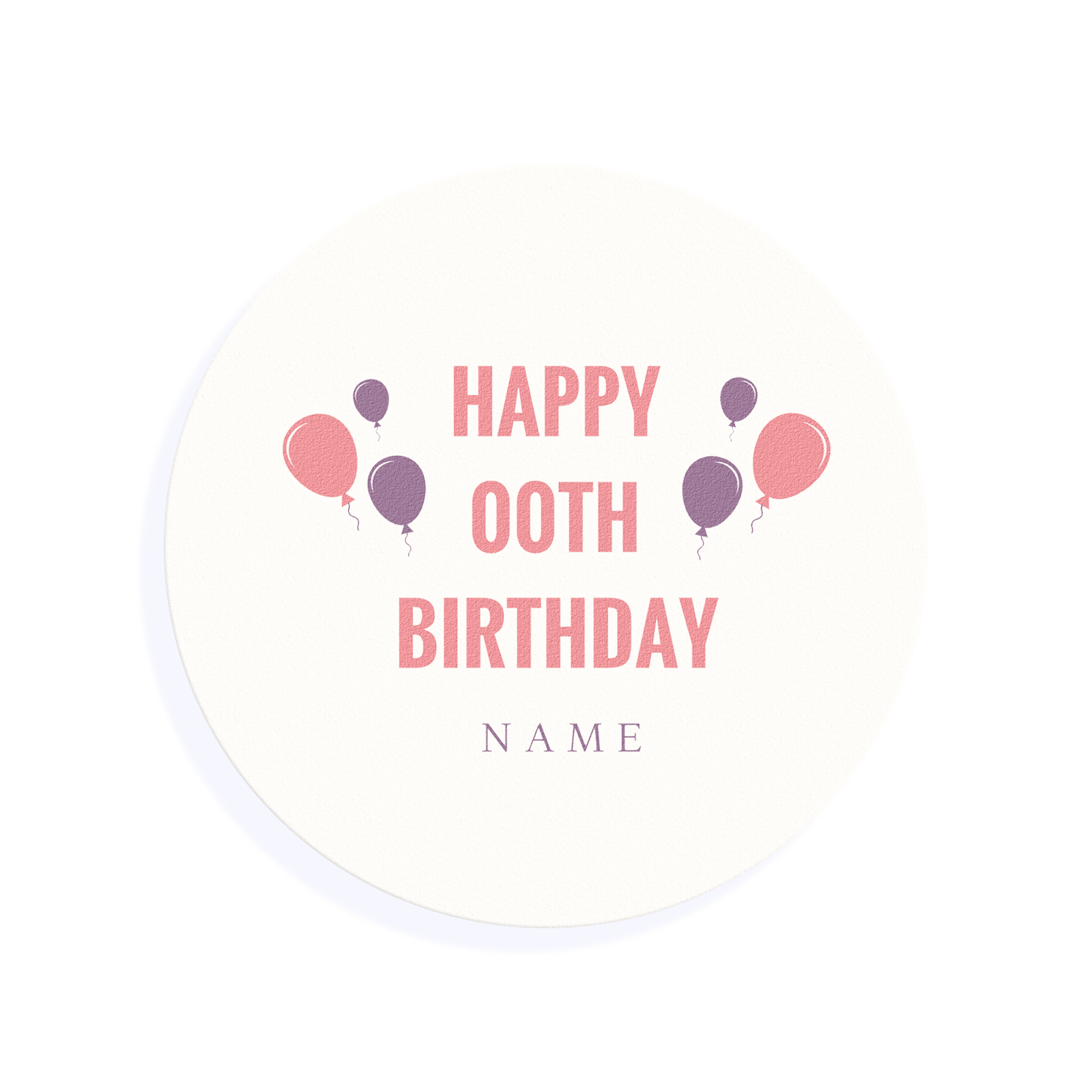 Edible Cocktail Toppers Personalise Birthday Balloons Drink Topper