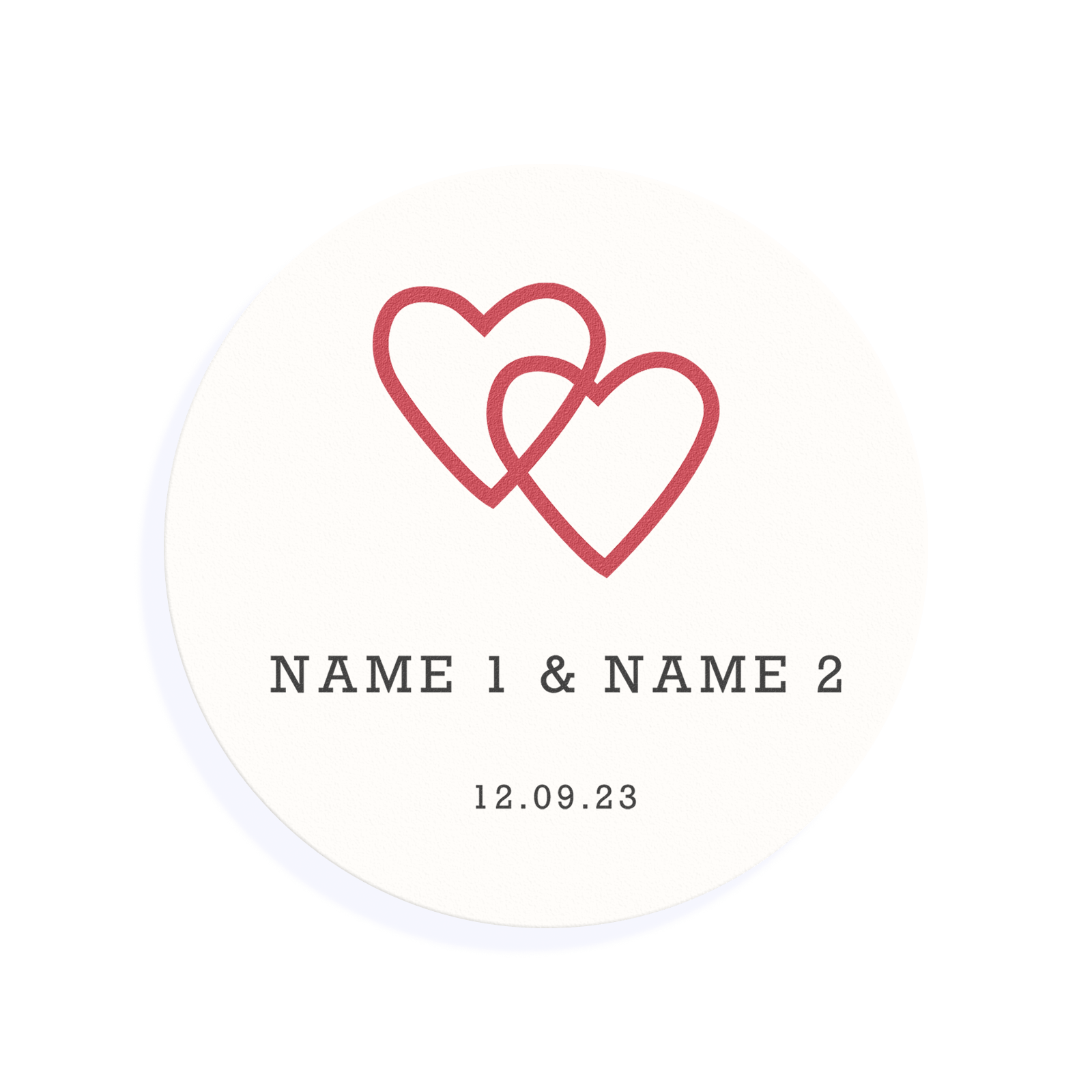 Edible Cocktail Toppers Personalise Love Hearts Wedding Drink Topper