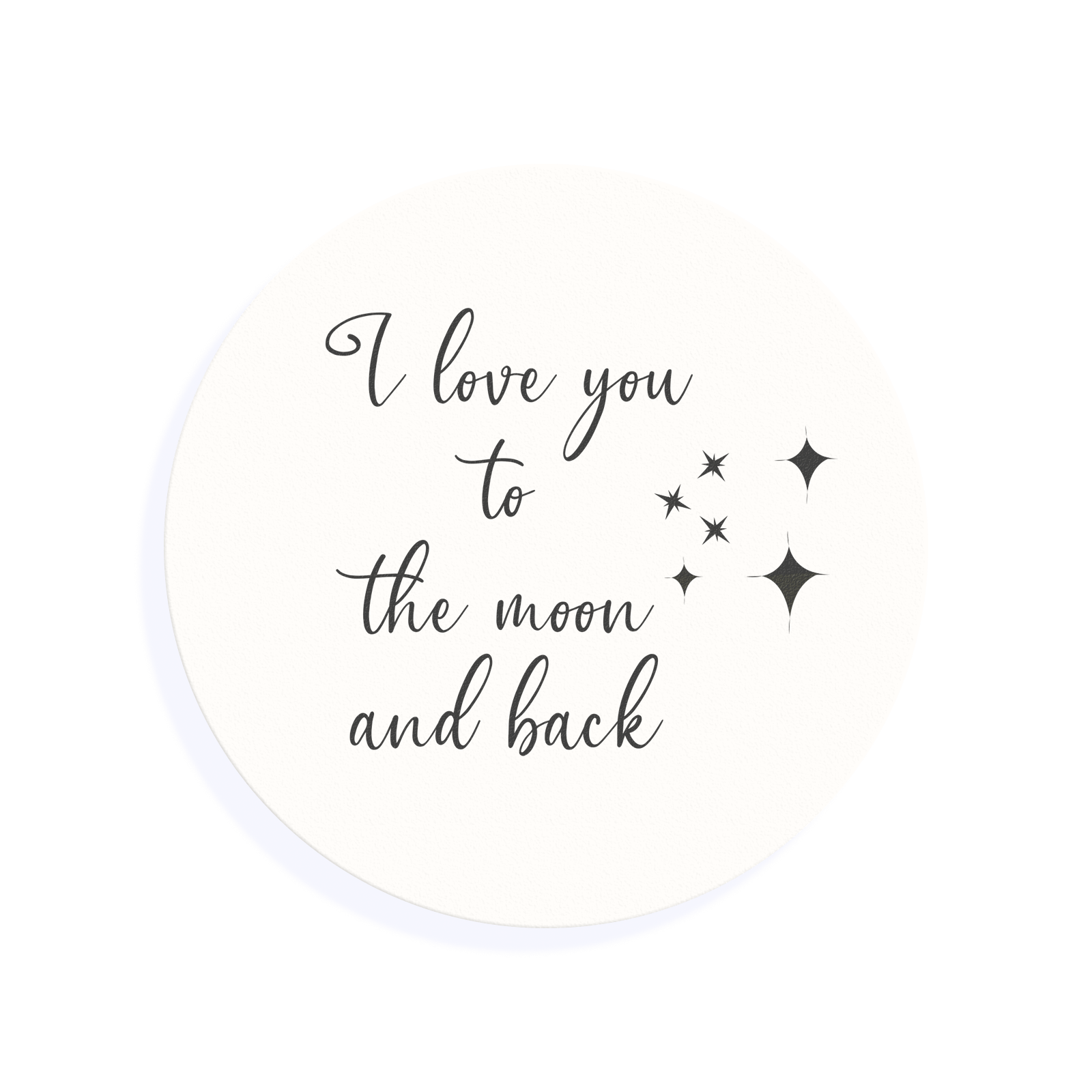 Edible Cocktail Toppers Wedding To the Moon and Back Wedding Drink Topper