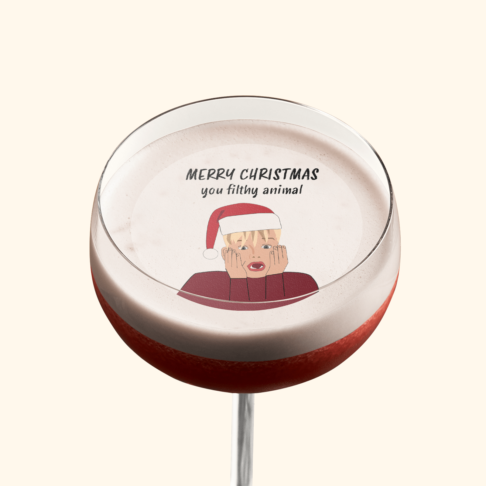Edible Cocktail Toppers Xmas Home Alone Christmas Cocktail Topper