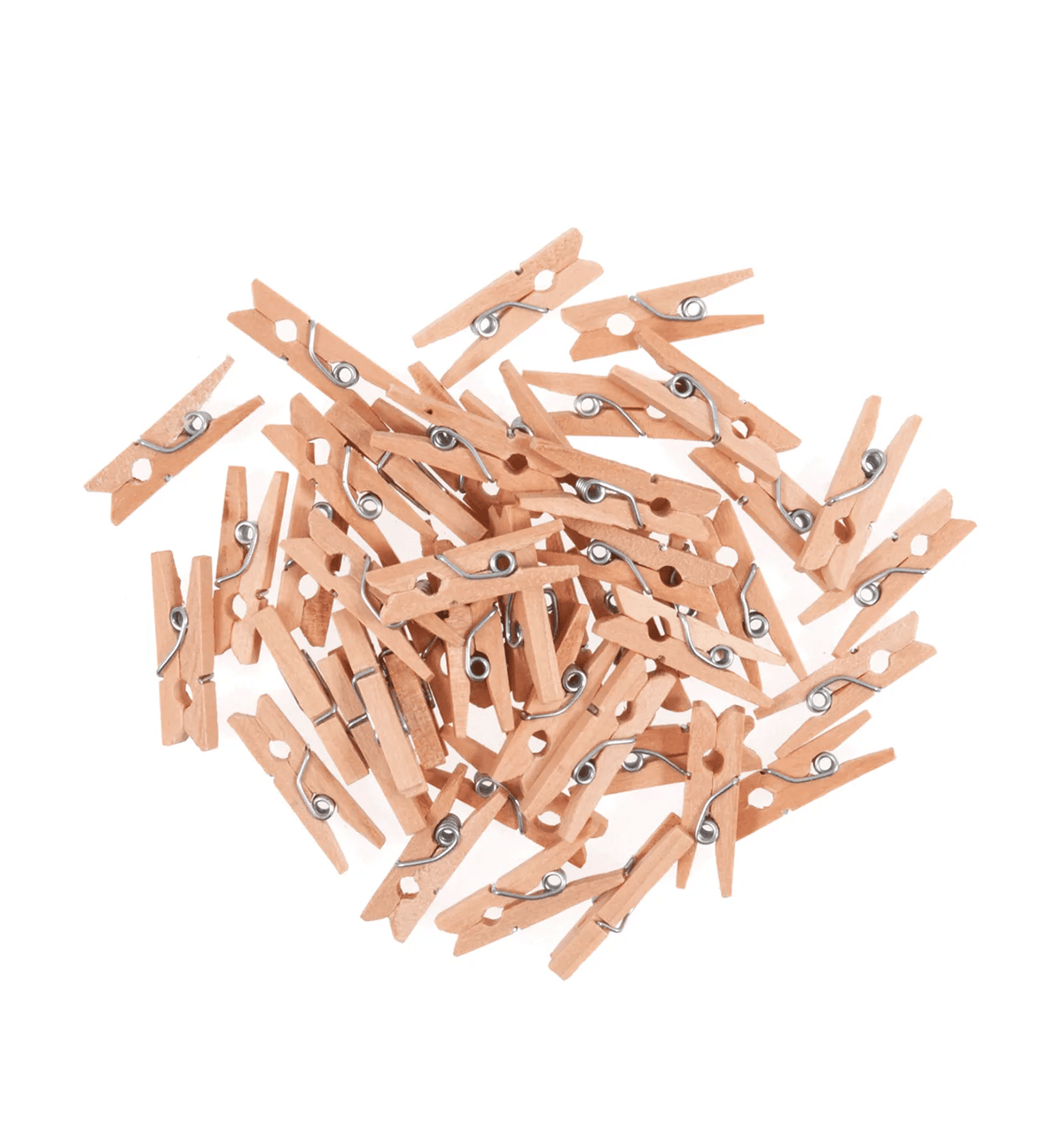 20 x Mini Wooden Clothes Pegs