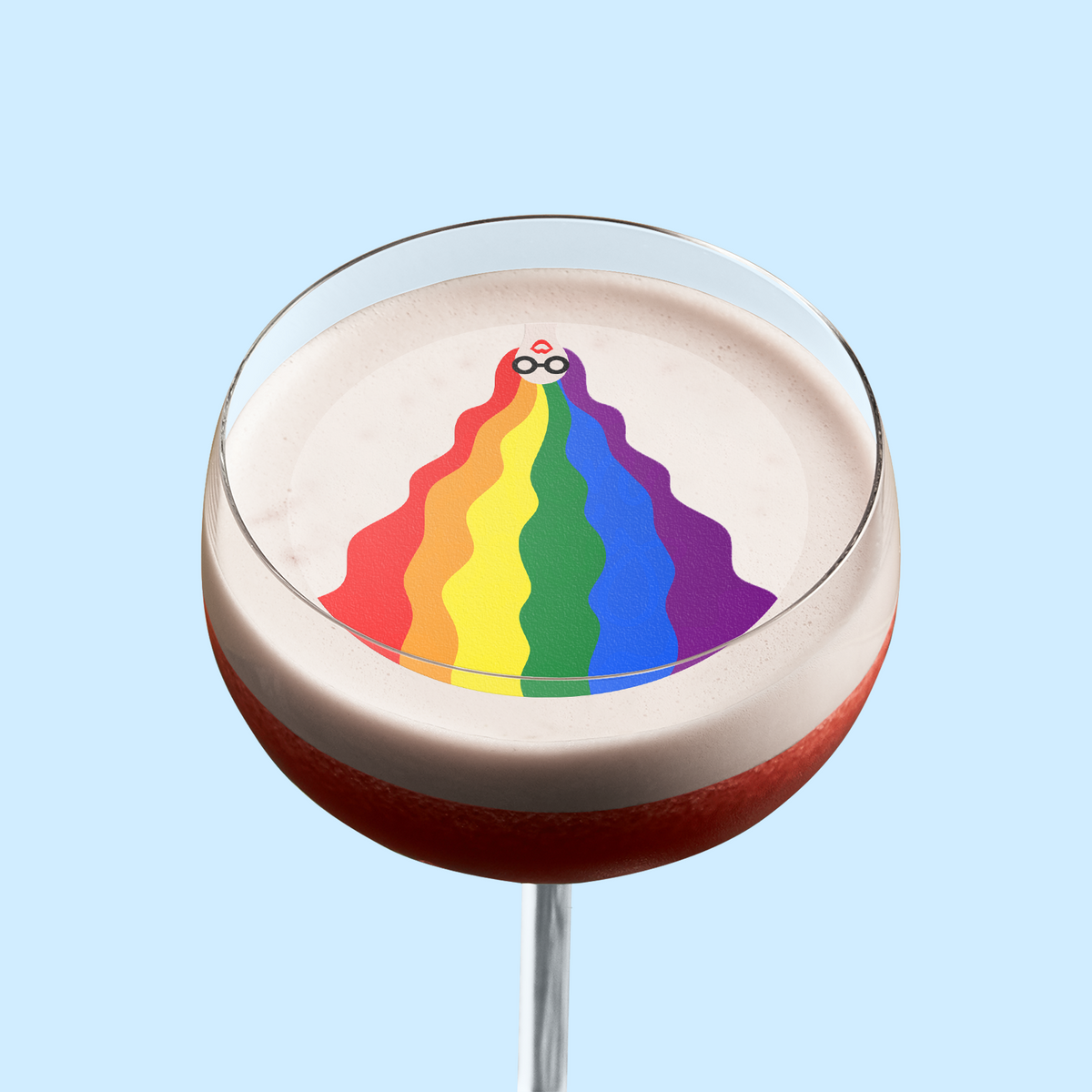 Pride Hair Cocktail Topper