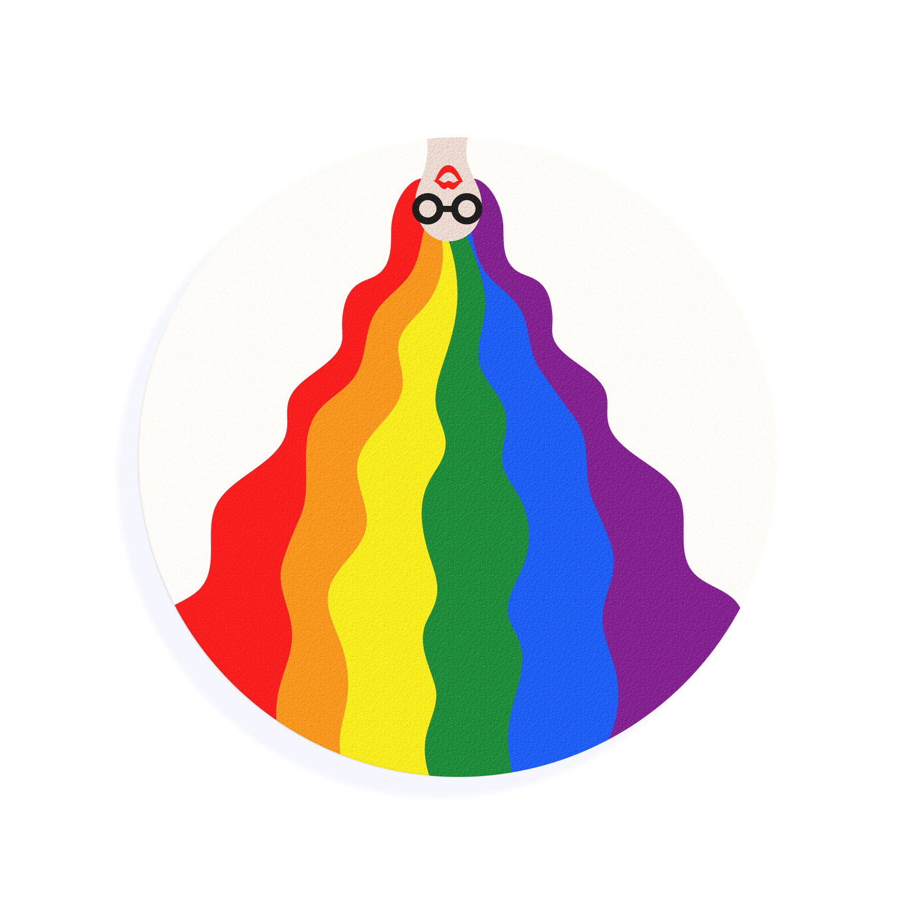 Edible Cocktail Toppers Pride 1.5 inch / 12 x 1.5 inch topper (0.50p each): £6 Pride Hair Cocktail Topper