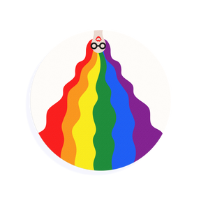 Edible Cocktail Toppers Pride 1.5 inch / 12 x 1.5 inch topper (0.50p each): £6 Pride Hair Cocktail Topper