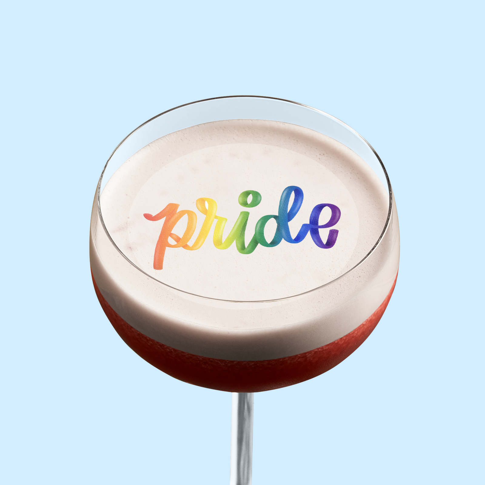Edible Cocktail Toppers Pride Pride Ribbon Cocktail Topper