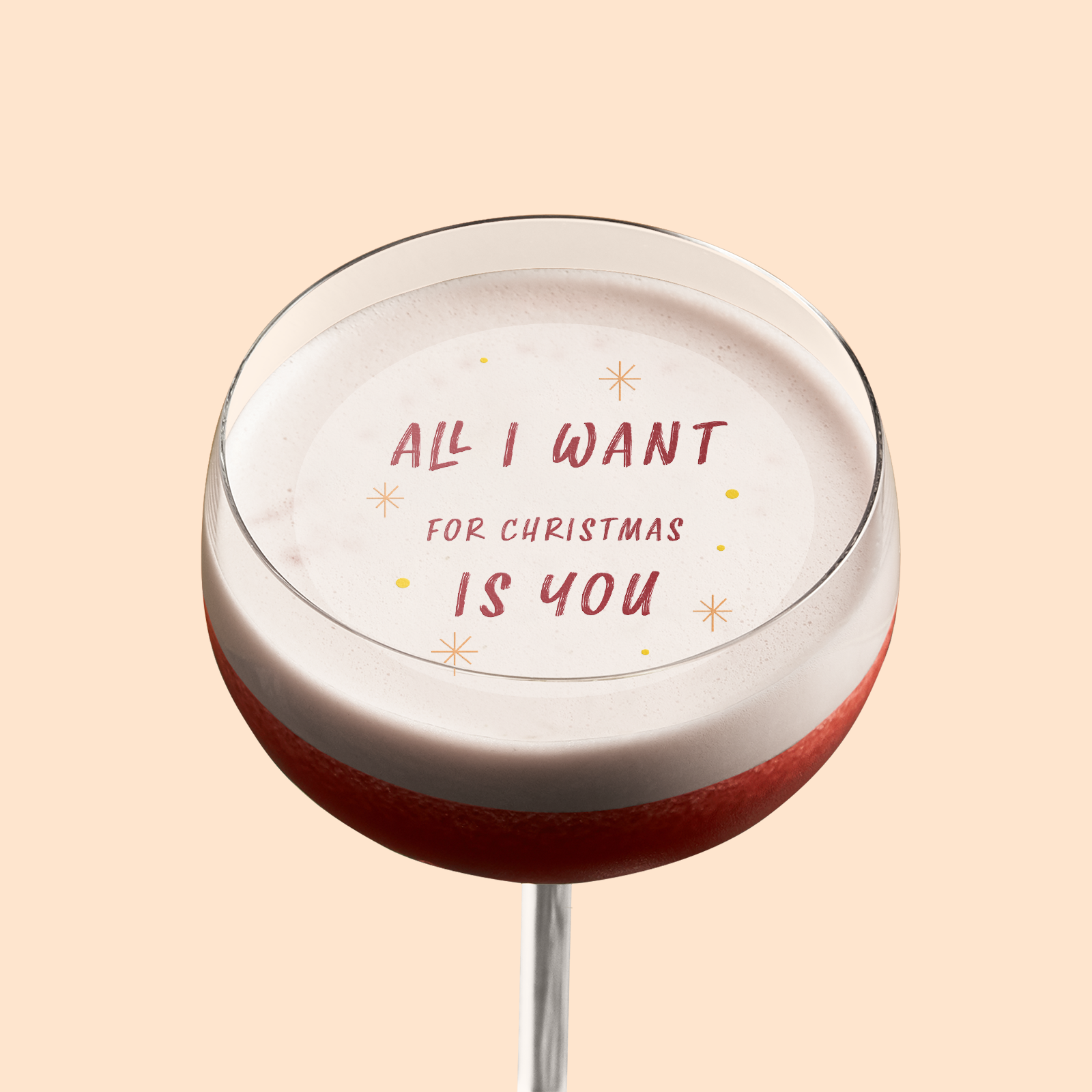 Copy of 'All I want' Christmas Cocktail Topper