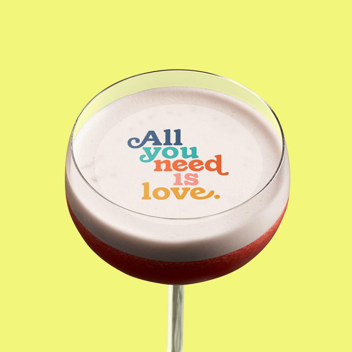 All You Need Is Love Drink Topper