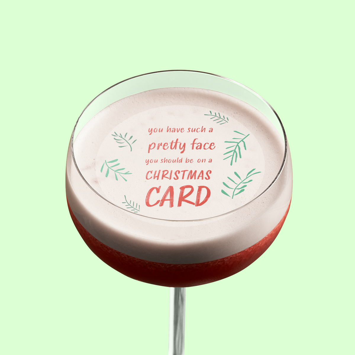 Elf Quote Christmas Cocktail Topper