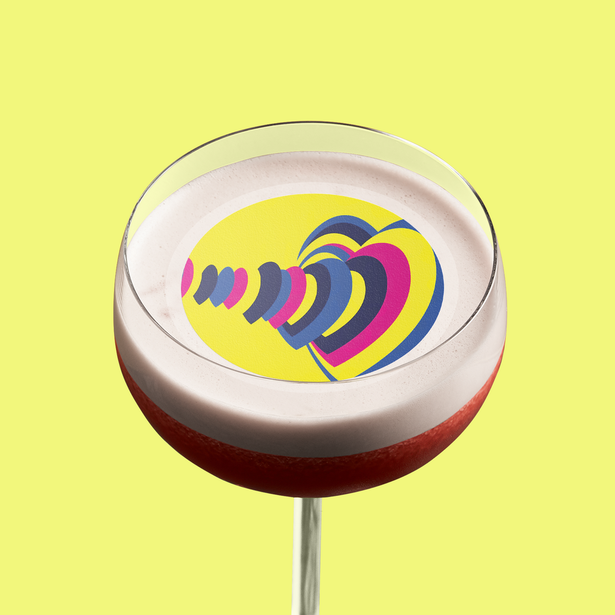 Eurovision Liverpool Heart Drink Topper