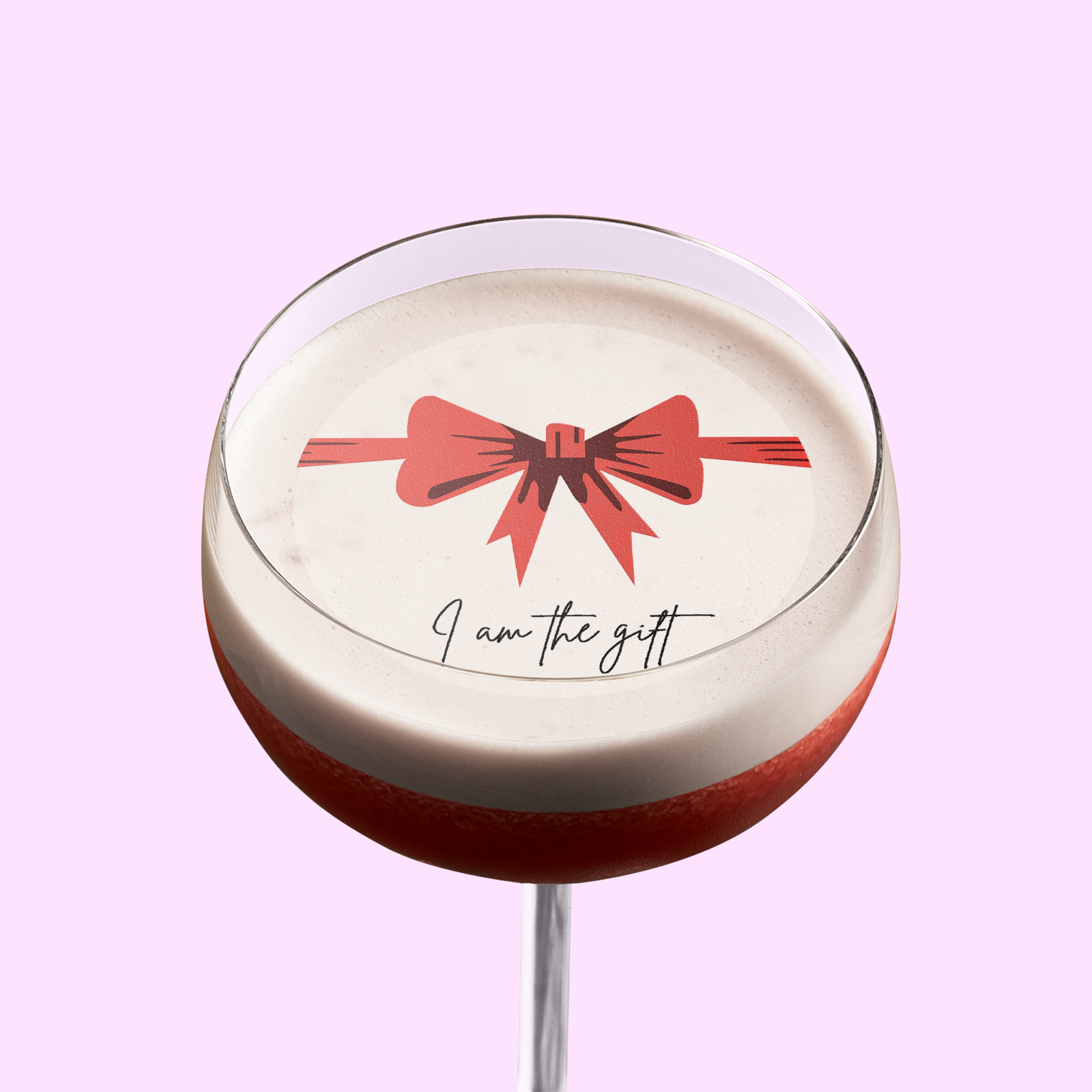 'I am the gift' Christmas Cocktail Topper