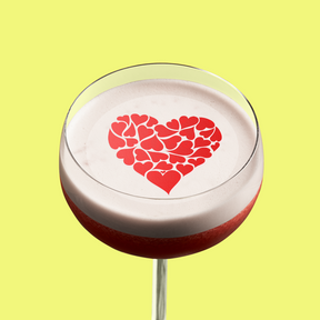 Edible Cocktail Toppers 1.5 inch / 12 x 1.5 inch topper (0.50p each): £6 A Heart Of Love Drink Topper