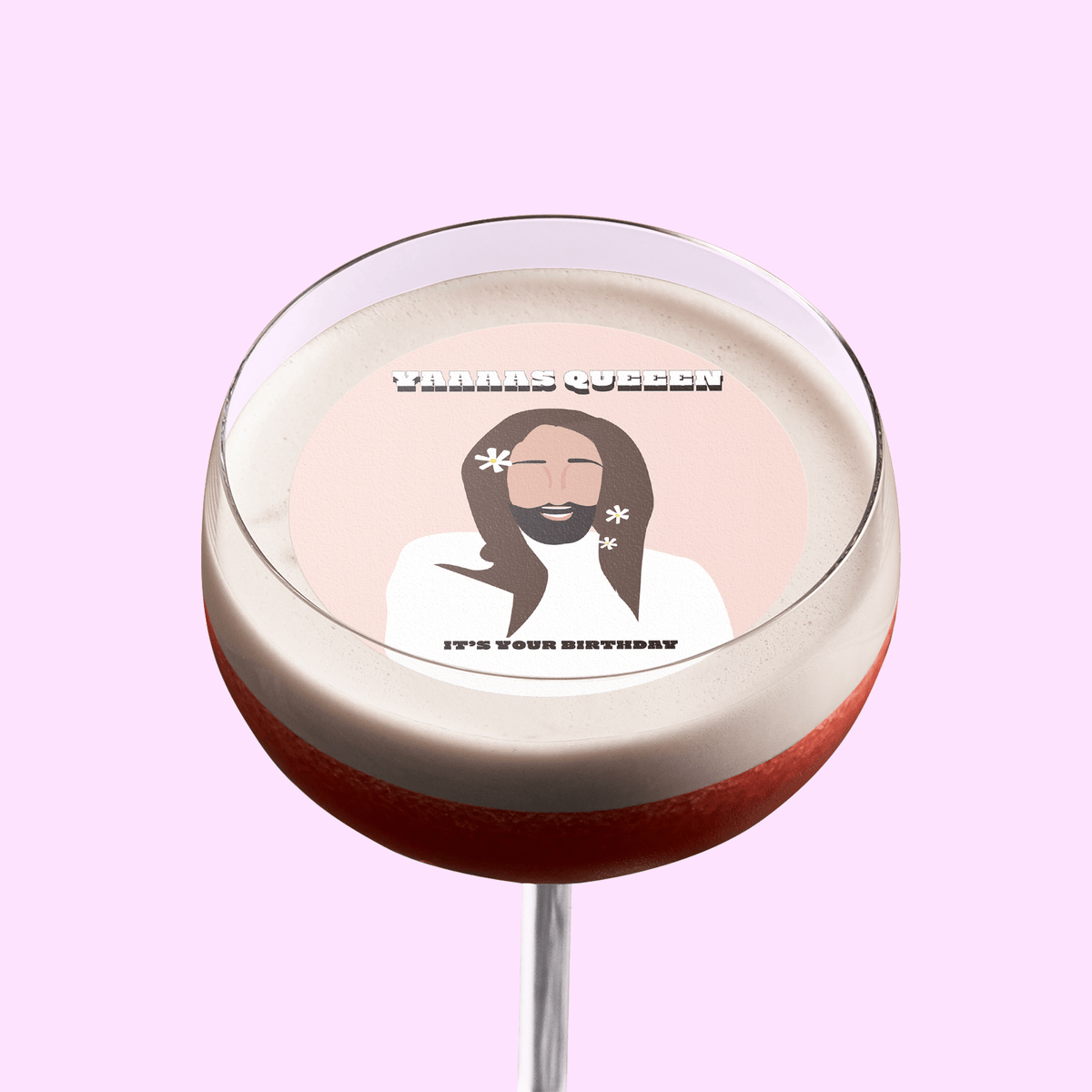 Edible Cocktail Toppers Birthday Jonathan Van Ness Birthday Drink Topper