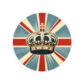 Edible Cocktail Toppers Birthday Union Jack & Crown Drink Topper