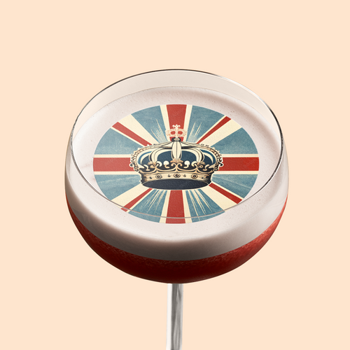 King Charles III Coronation Drink Topper - Edible Cocktail Toppers