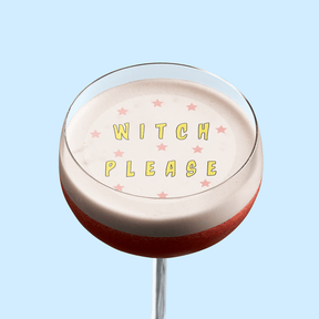 Edible Cocktail Toppers Halloween 'Witch Please' Halloween Cocktail Topper