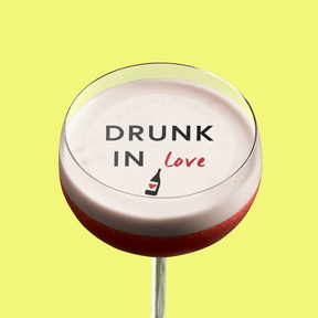 Edible Cocktail Toppers Hen Drunk in Love Drink Topper
