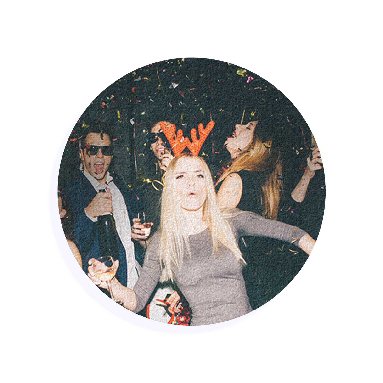 Edible Cocktail Toppers Personalise 1.5 inch / 12 x 1.5 inch topper (0.50p each): £6 Personalised Photo Drink Topper