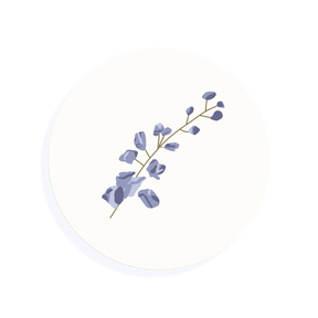 Edible Cocktail Toppers Wedding 1.5 inch / 12 x 1.5 inch topper (0.50p each): £6 Delphinium Wedding Drink Topper