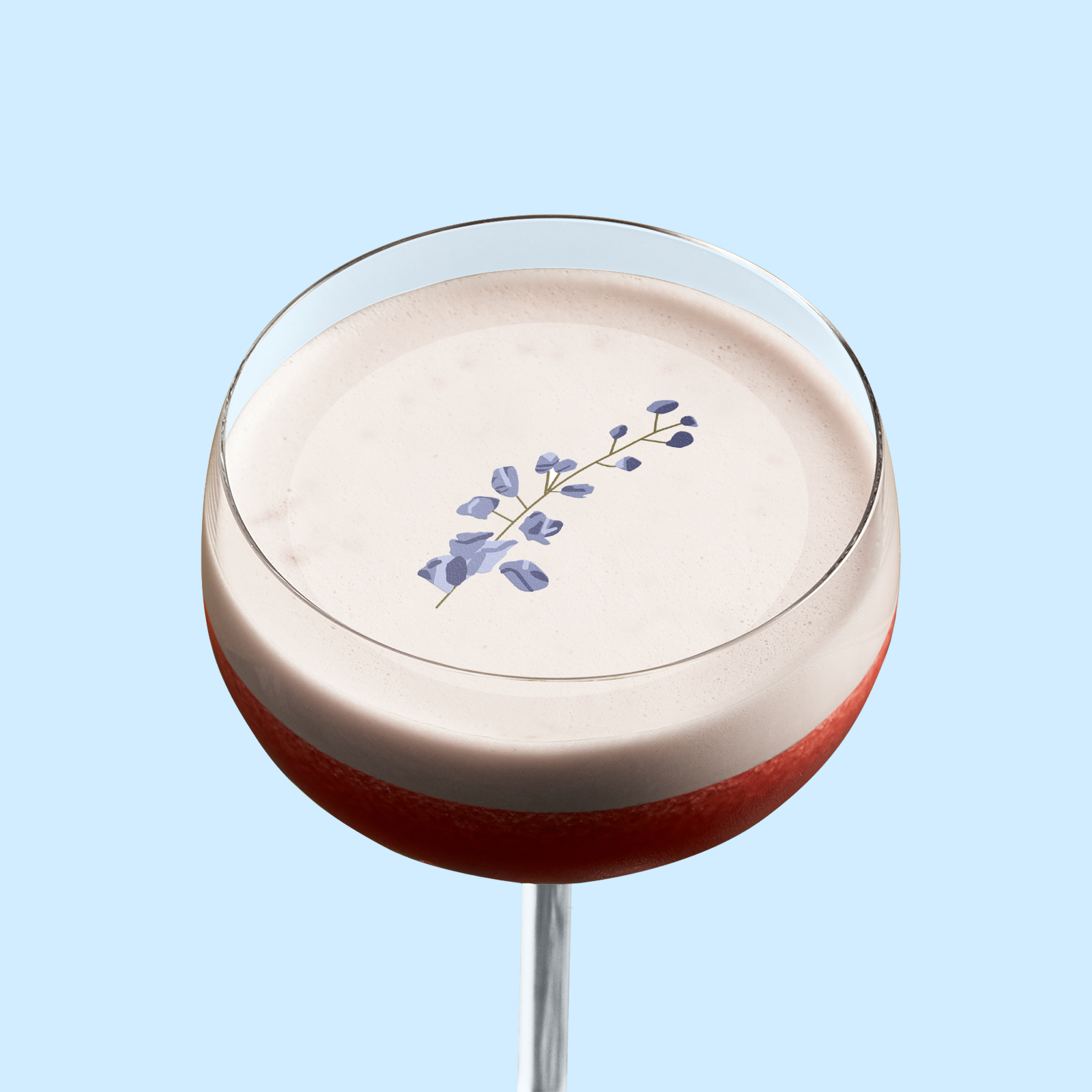 Edible Cocktail Toppers Wedding Delphinium Wedding Drink Topper